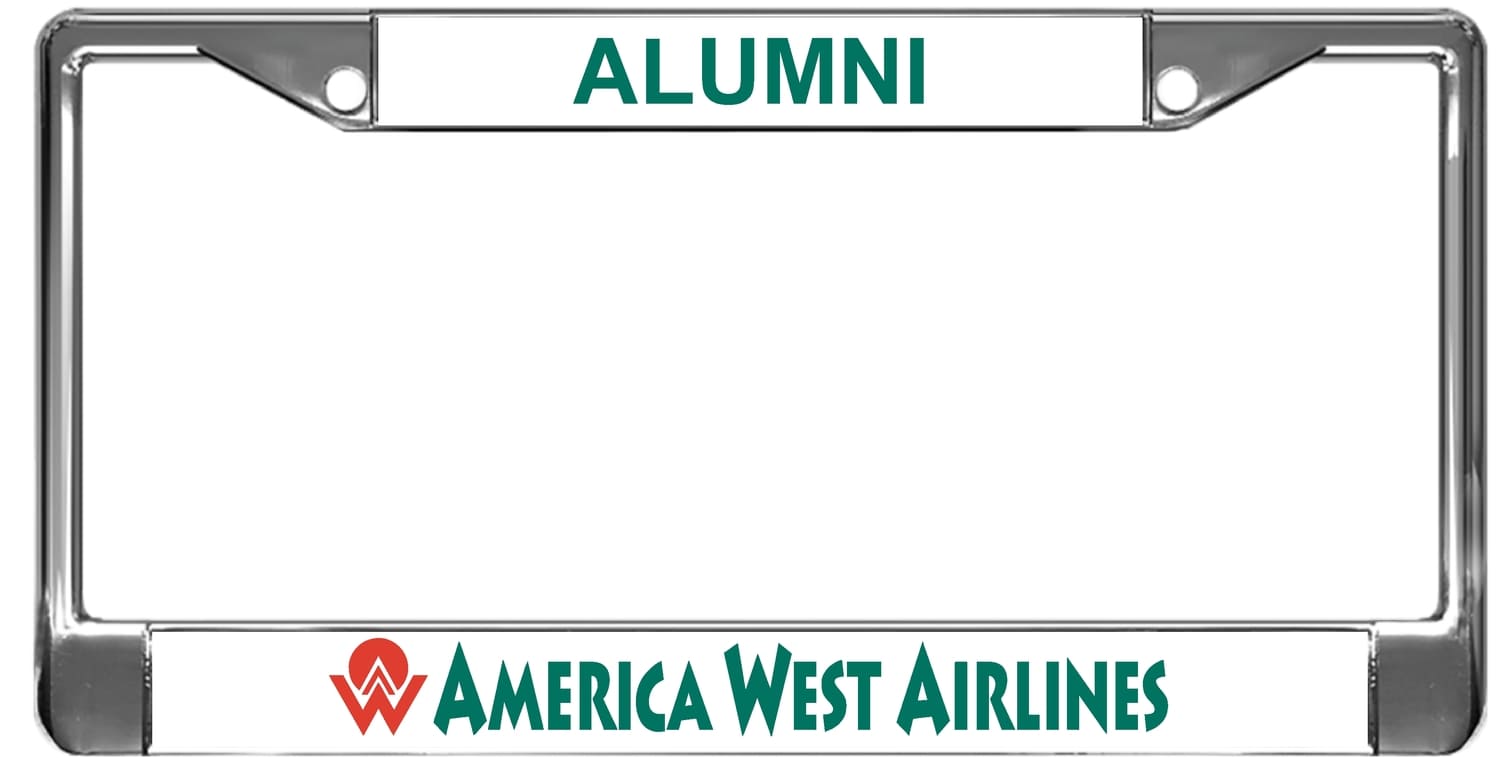 AWA - metal license plate frame